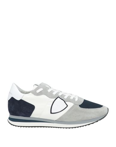 Philippe Model Man Sneakers Off White Size 9 Leather, Textile Fibers In Off White