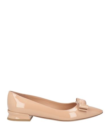 Ferragamo Woman Ballet Flats Blush Size 8 Calfskin