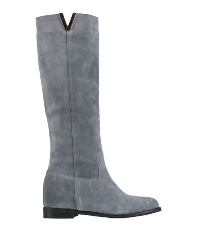Aria Shoes Woman Boot Slate Blue Size 8 Leather In Blue