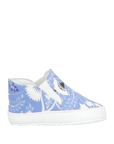 Etro Newborn Girl Newborn Shoes Light Blue Size 3 Textile Fibers In Blue