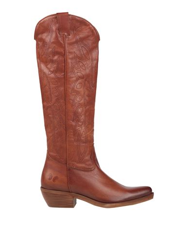 Felmini Woman Boot Tan Size 8 Leather In Brown
