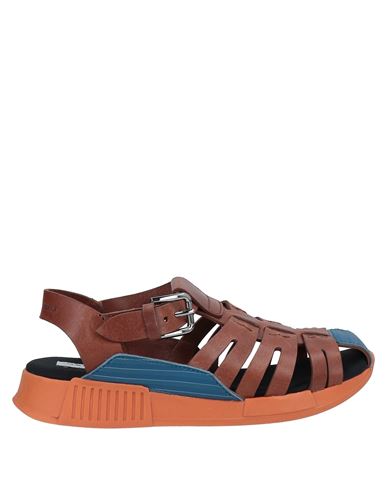 Dolce & Gabbana Man Sandals Brown Size 3y Leather In Brown