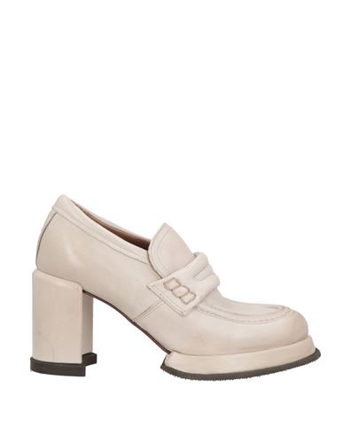 As98 A. S.98 Woman Loafers Light Grey Size 8 Leather In Neutral