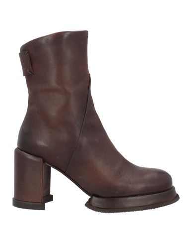 As98 A. S.98 Woman Ankle Boots Chocolate Brown Size 6 Leather