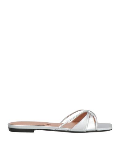 D’accori D'accori Woman Sandals Silver Size 8 Leather In Silver