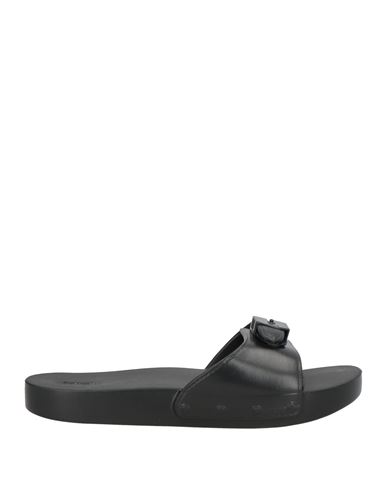 Scholl Iconic Woman Sandals Black Size 8 Rubber In Black