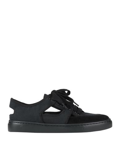 Fabiana Filippi Woman Sneakers Black Size 6 Textile Fibers, Leather In Black