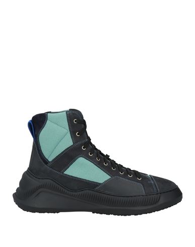 Oamc Man Sneakers Black Size 10 Textile Fibers, Leather In Black