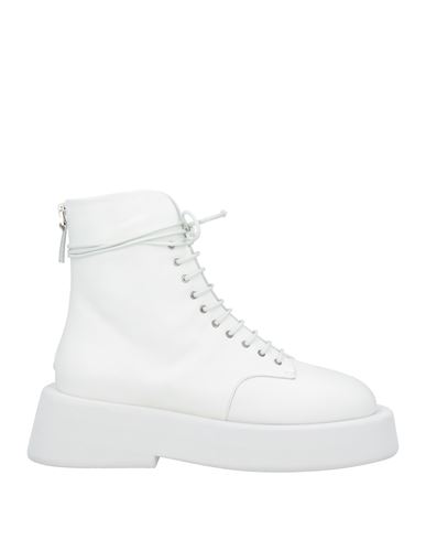 Marsèll Woman Ankle Boots White Size 8 Calfskin In White