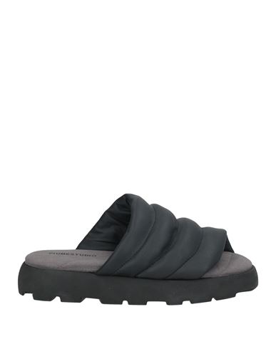 Piumestudio Woman Sandals Black Size 6 Textile Fibers In Black