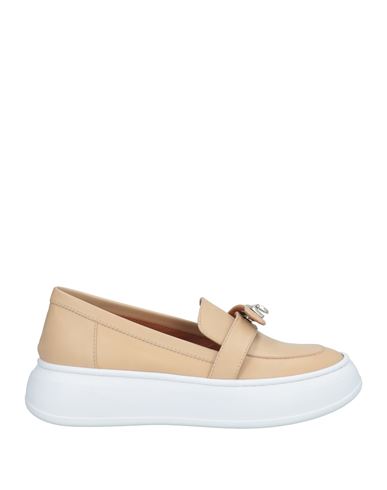 Via Roma 15 Woman Loafers Beige Size 7 Leather In Beige