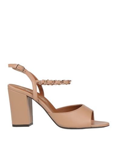 Via Roma 15 Woman Sandals Light Brown Size 6 Leather In Multi