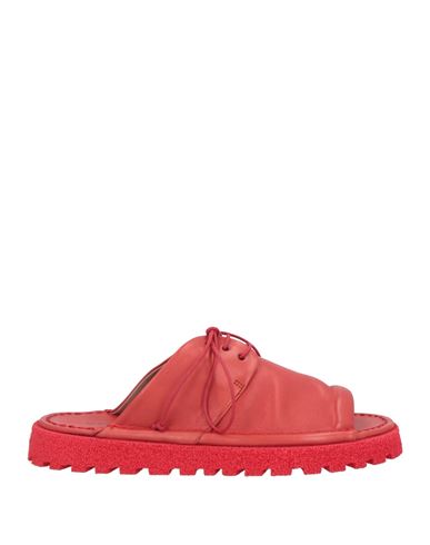 Marsèll Woman Sandals Red Size 8 Leather In Red