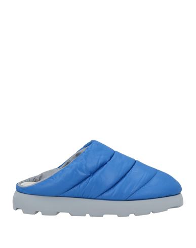 Piumestudio Man Mules & Clogs Azure Size 8 Textile Fibers In Blue