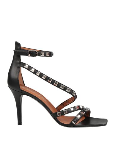 VIA ROMA 15 VIA ROMA 15 WOMAN SANDALS BLACK SIZE 11 LEATHER 