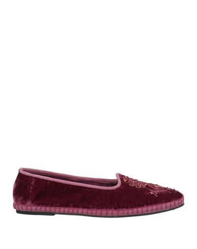 Maliparmi Malìparmi Woman Loafers Plum Size 8 Textile Fibers