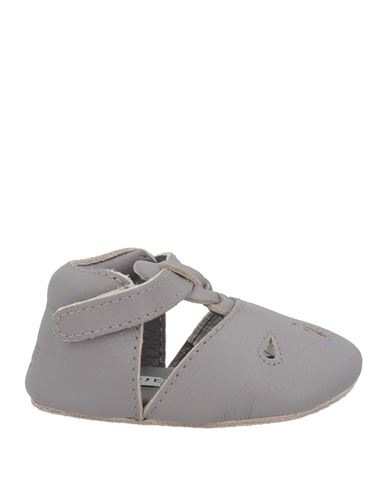 Donsje Amsterdam Woman Newborn Shoes Lead Size 12 Leather In Grey