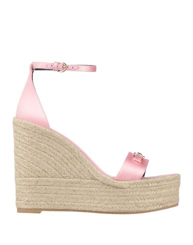 Versace Woman Espadrilles Pink Size 11 Textile Fibers