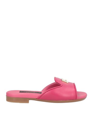 Dolce & Gabbana Toddler Girl Sandals Garnet Size 10c Calfskin In Red