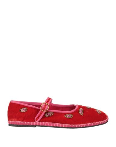 Maliparmi Malìparmi Woman Ballet Flats Red Size 9 Textile Fibers