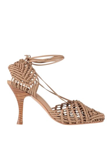 Paloma Barceló Woman Pumps Sand Size 7 Leather In Brown