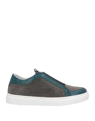Fabiana Filippi Woman Sneakers Deep Teal Size 7 Leather In Multi