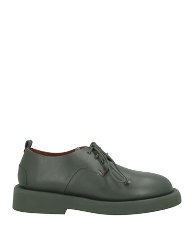 Marsèll Woman Lace-up Shoes Dark Green Size 8 Leather In Green