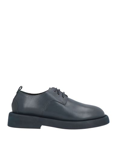 Marsèll Woman Lace-up Shoes Midnight Blue Size 7 Leather In Blue