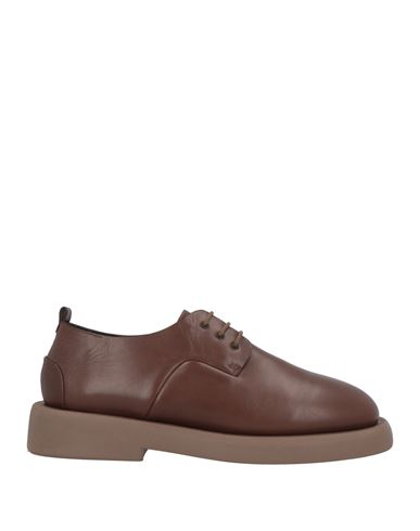 Marsèll Woman Lace-up Shoes Chocolate Brown Size 10.5 Leather In Brown