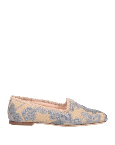 Agl Attilio Giusti Leombruni Agl Woman Loafers Grey Size 7 Leather, Textile Fibers In Grey