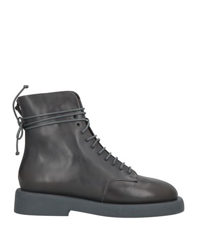 Marsèll Woman Ankle Boots Charcoal Size 6 Calfskin In Gray
