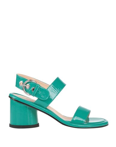 Agl Attilio Giusti Leombruni Agl Woman Sandals Emerald Green Size 8 Leather In Green