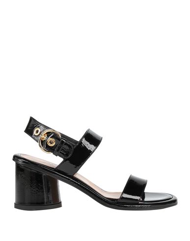 Agl Attilio Giusti Leombruni Agl Woman Sandals Black Size 6 Leather In Black