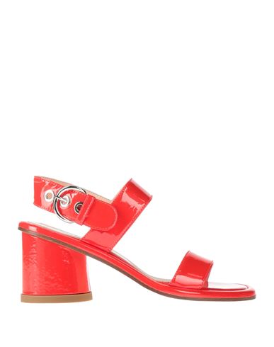 Agl Attilio Giusti Leombruni Agl Woman Sandals Red Size 7.5 Leather In Red