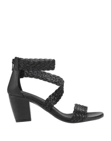 J-save Woman Sandals Black Size 6 Leather In Black