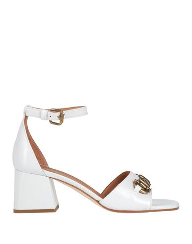Shop Bervicato Woman Sandals White Size 7 Leather