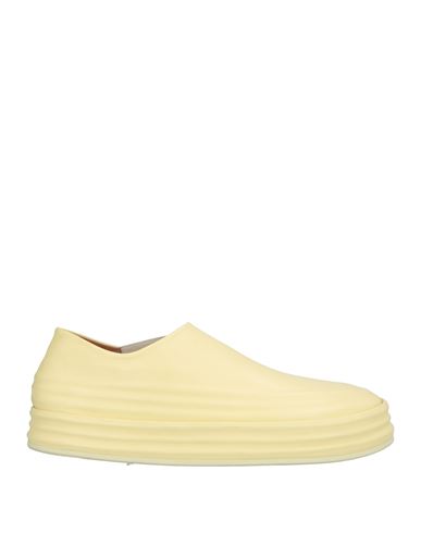 Marsèll Man Loafers Pastel Yellow Size 7.5 Leather In Yellow