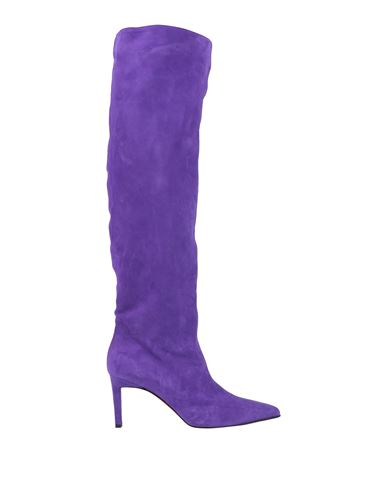 Luca Valentini Woman Boot Purple Size 8 Leather In Purple