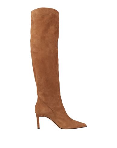 Luca Valentini Woman Boot Camel Size 8 Leather In Beige