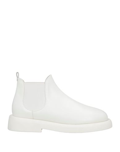 Marsèll Woman Ankle Boots White Size 8 Calfskin In White