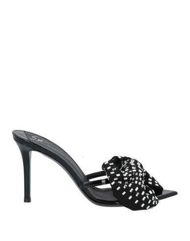 Giuseppe Zanotti Woman Sandals Black Size 8 Textile Fibers In Black