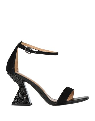 Alma En Pena . Woman Sandals Black Size 8 Leather In Black