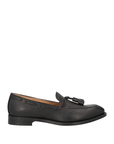 Saxone Woman Loafers Black Size 8 Leather In Black