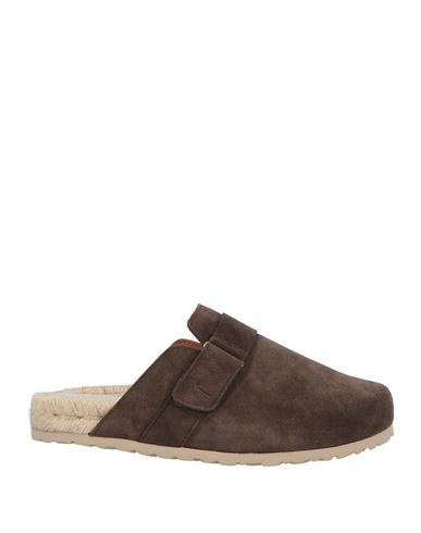 Manebi Manebí Woman Espadrilles Dark Brown Size 8 Leather In Brown