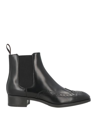Santoni Ankle Boots Woman Ankle Boots Black Size 5.5 Leather In Black