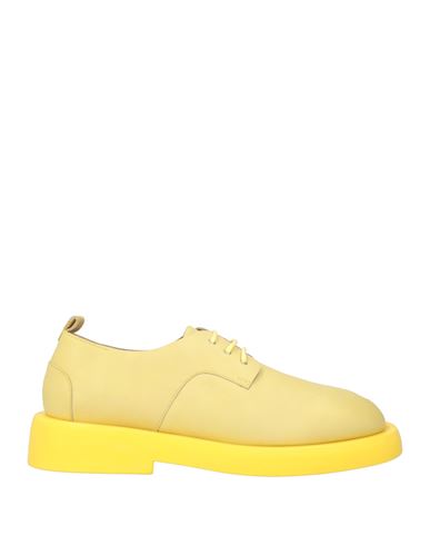 Marsèll Woman Lace-up Shoes Pastel Yellow Size 8 Calfskin In Yellow