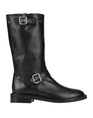 Via Roma 15 Woman Boot Black Size 7 Leather In Black