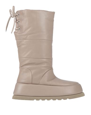 Marsèll Woman Boot Taupe Size 8 Calfskin In Grey