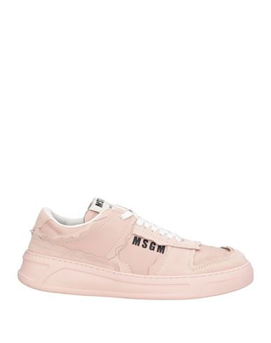 Msgm Acbc X  Fantastic Green Man Sneakers Light Pink Size 11 Leather In Pink