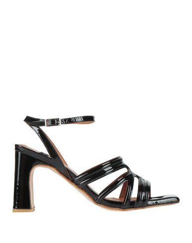 Angel Alarcon Ángel Alarcón Woman Sandals Black Size 8 Leather In Black